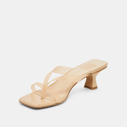 Brevel Vinyl Praline Jelly Heels | Dolce Vita Exclusive