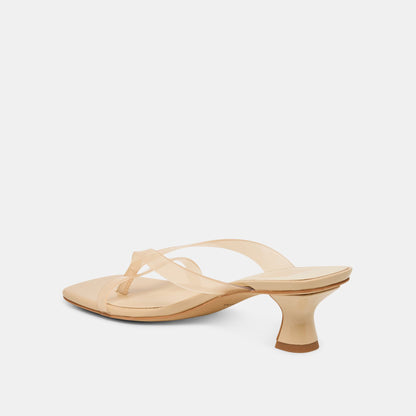 Brevel Vinyl Praline Jelly Heels | Dolce Vita Exclusive