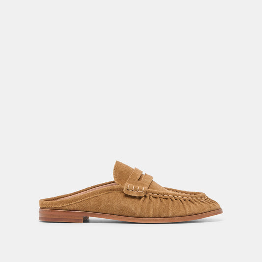 BETZY Lt Brown Suede Closed-Toe Slip-On Loafers | Dolce Vita Special Offer