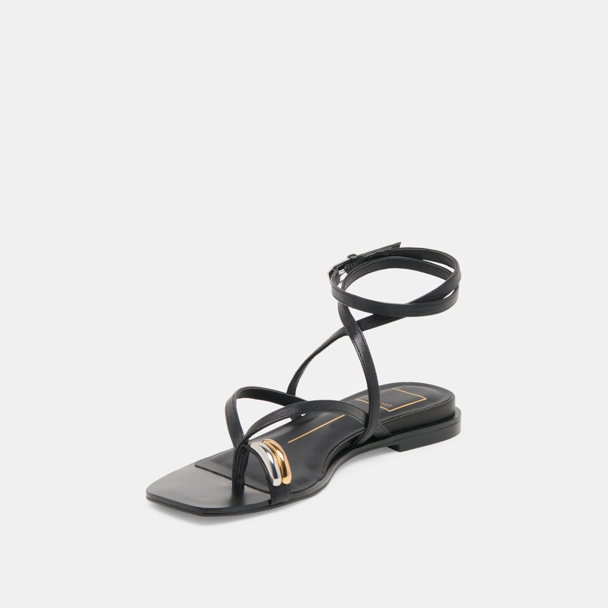 Tyrice Black Leather Sandals | Dolce Vita Trusted