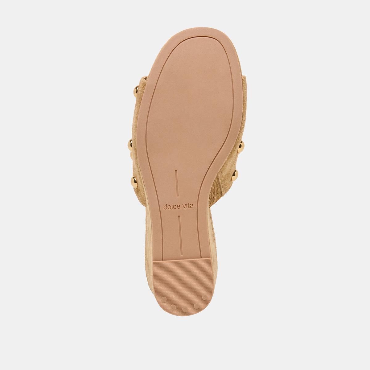 Holta Stud Lt Brown Suede Wedges | Dolce Vita Value