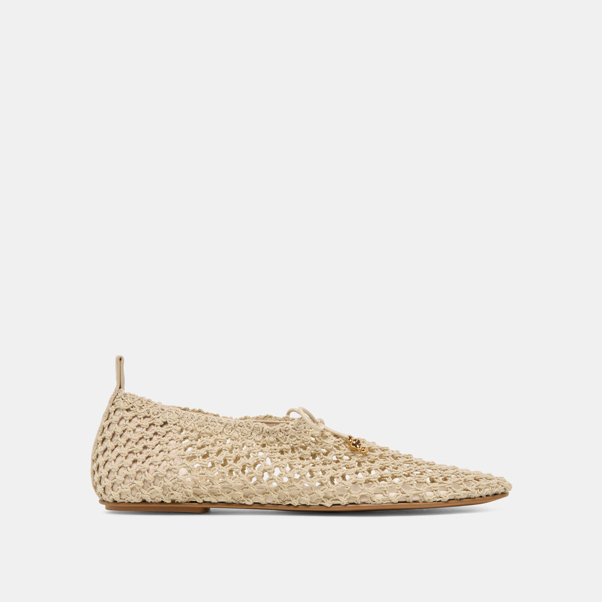 Kaylyn Oatmeal Crochet Flats | Dolce Vita Premium