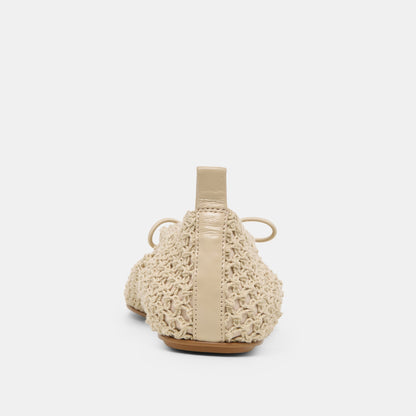 Kaylyn Oatmeal Crochet Flats | Dolce Vita Premium