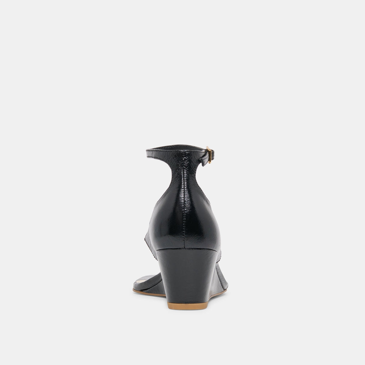 Quinny Black Leather Wedges | Dolce Vita Premium