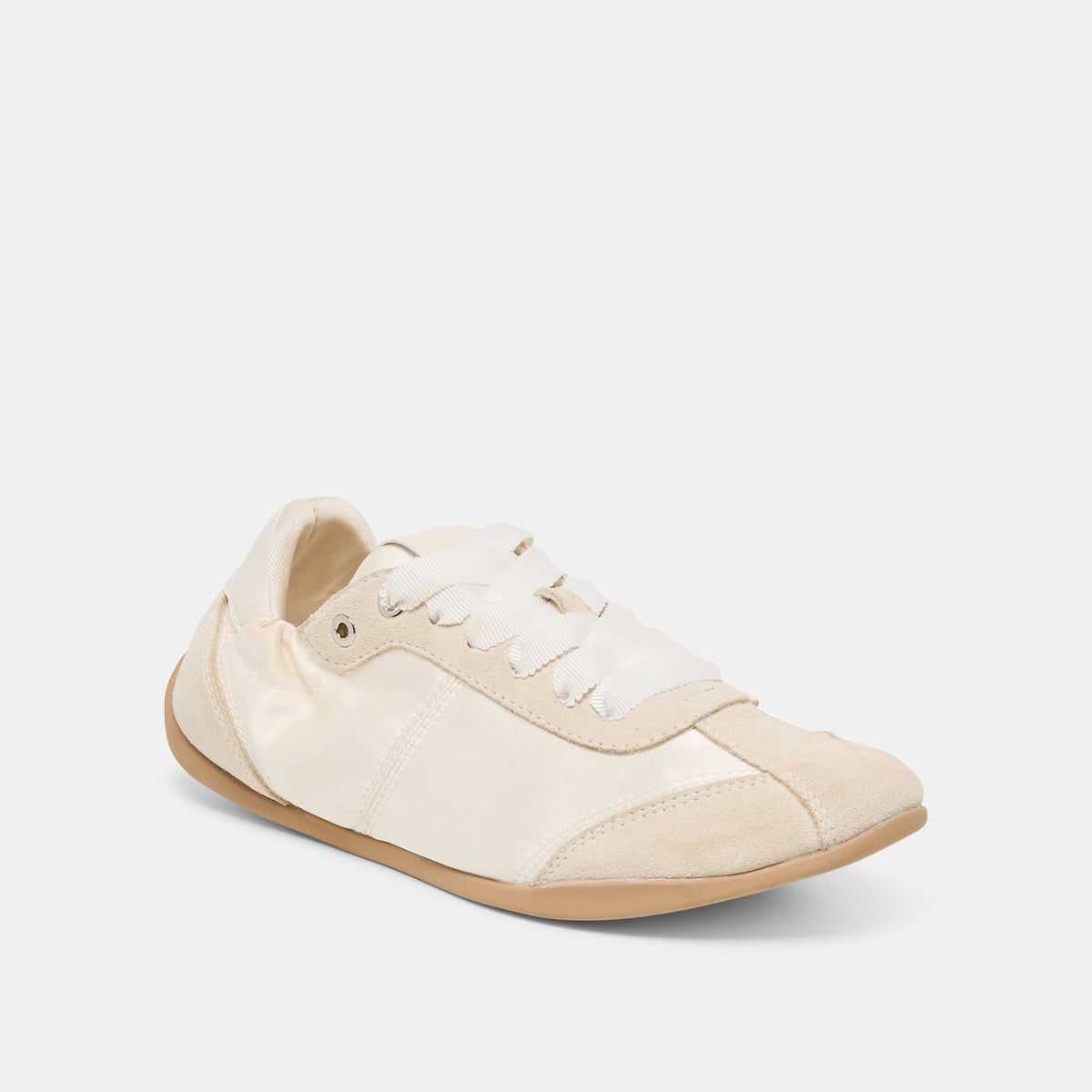 Dakoda Off White Satin Sneakers | Dolce Vita Essential