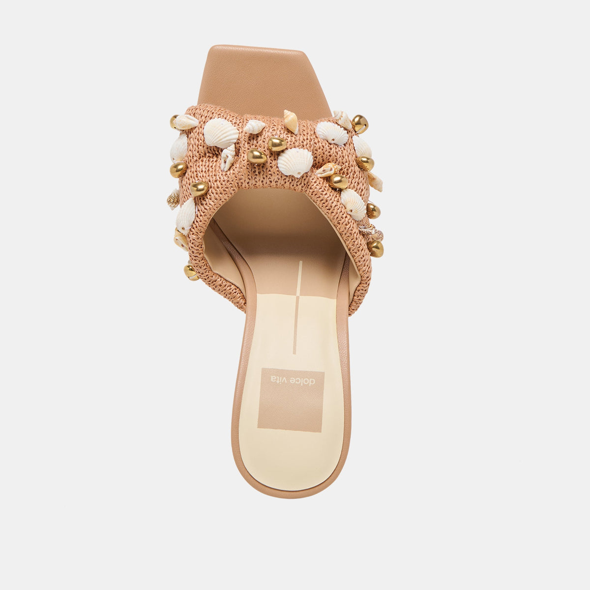 Tylah Toffee Beaded Raffia Heels | Dolce Vita Special Offer