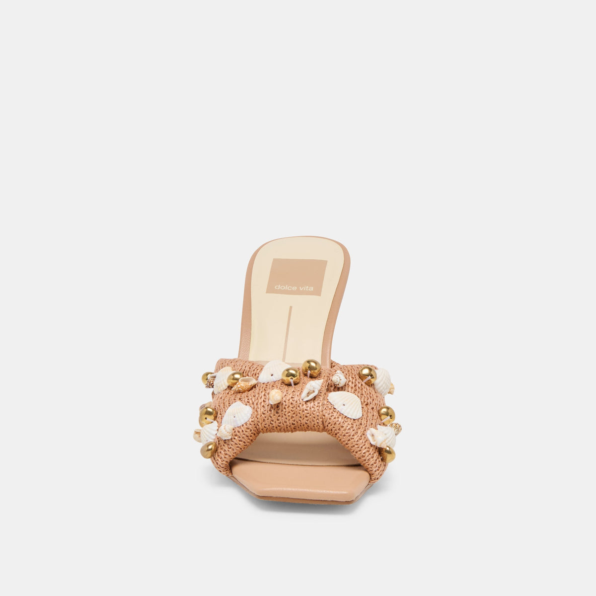 Tylah Toffee Beaded Raffia Heels | Dolce Vita Special Offer
