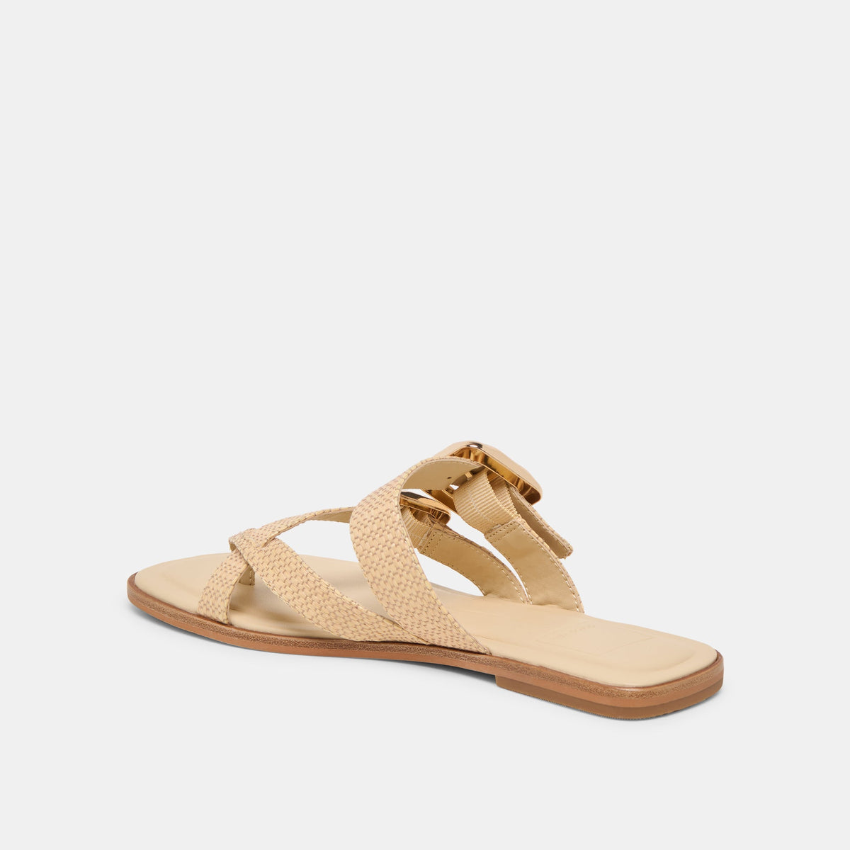 SHORE Sand Raffia Flip-Flop Buckled Sandals | Dolce Vita Discount
