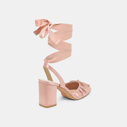 Tisha Lt Blush Satin Heels | Dolce Vita Recommended