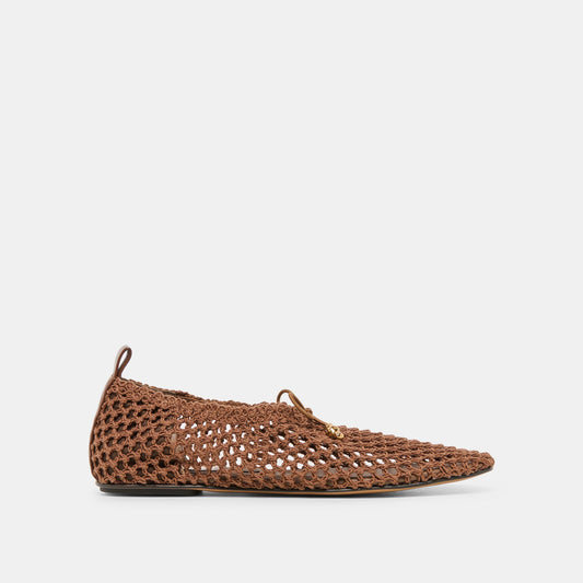 Kaylyn Dk Brown Crochet Flats | Dolce Vita Discount