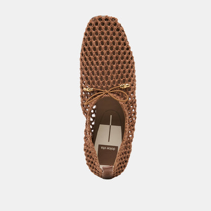 Kaylyn Dk Brown Crochet Flats | Dolce Vita Discount