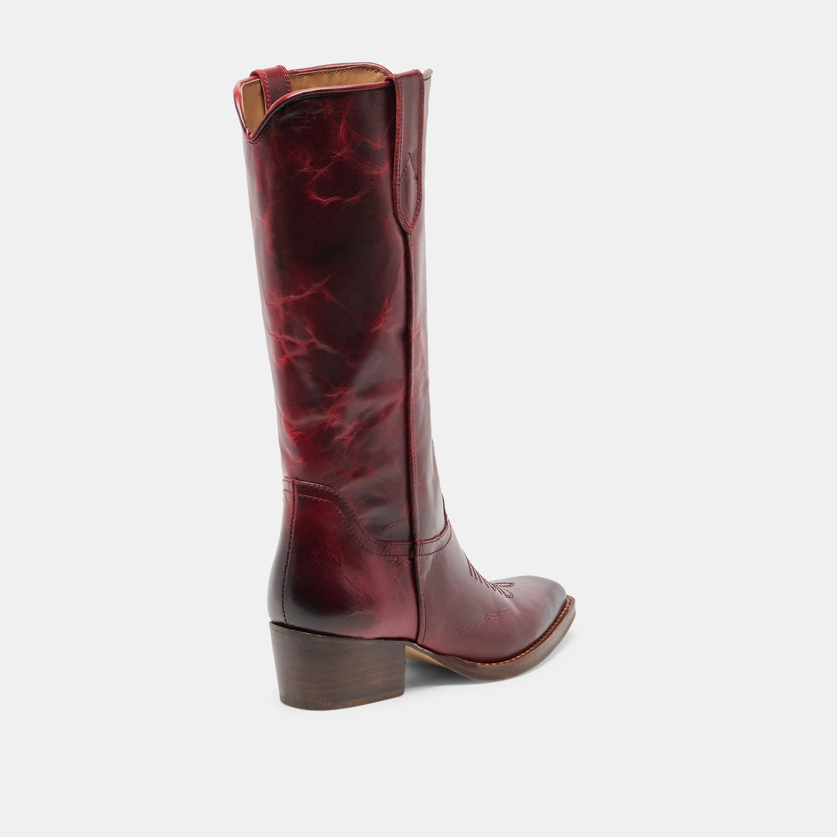 VIGLA Garnet Leather Pointed-Toe Western Boots | Dolce Vita Trending