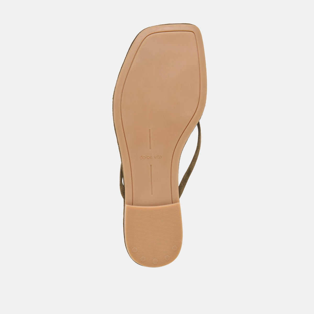 MALTA Dk Olive Suede Buckle Flip-Flop Sandals | Dolce Vita Signature