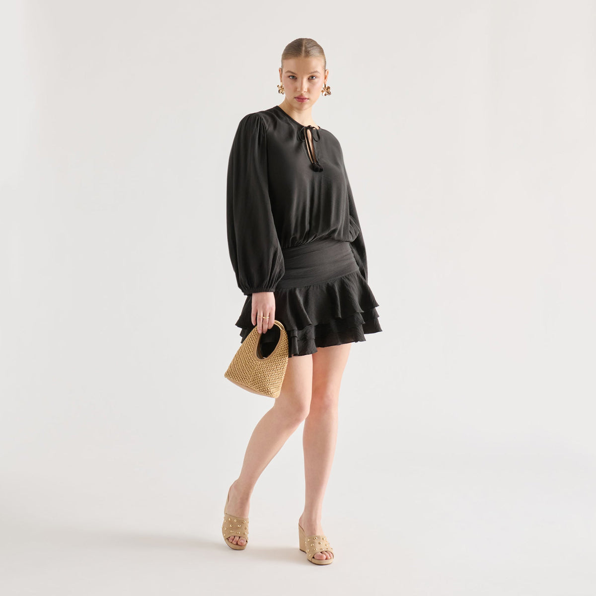 Holta Stud Camel Suede Wedges | Dolce Vita Value
