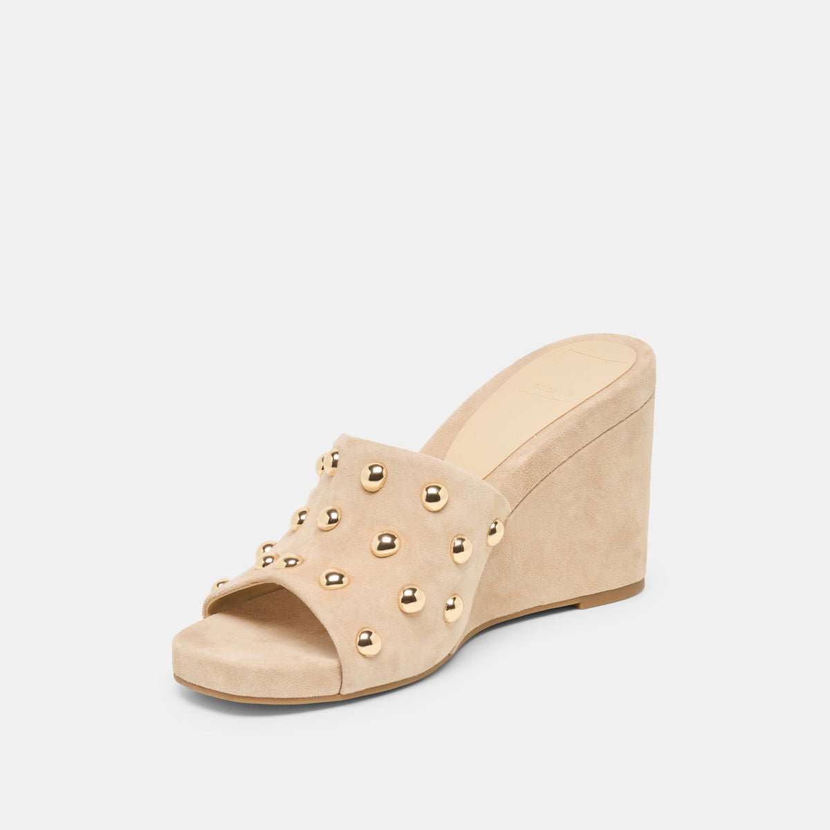 Holta Stud Camel Suede Wedges | Dolce Vita Value