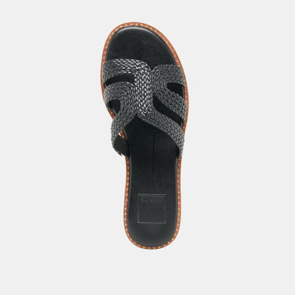 EMON Black Stella Slide Open-Toe Sandals | Dolce Vita Exclusive