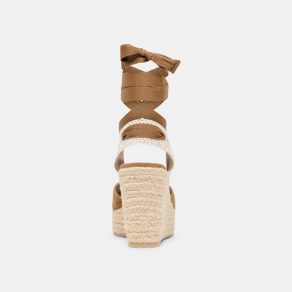 Noura Lt Brown Suede Wedges | Dolce Vita Essential