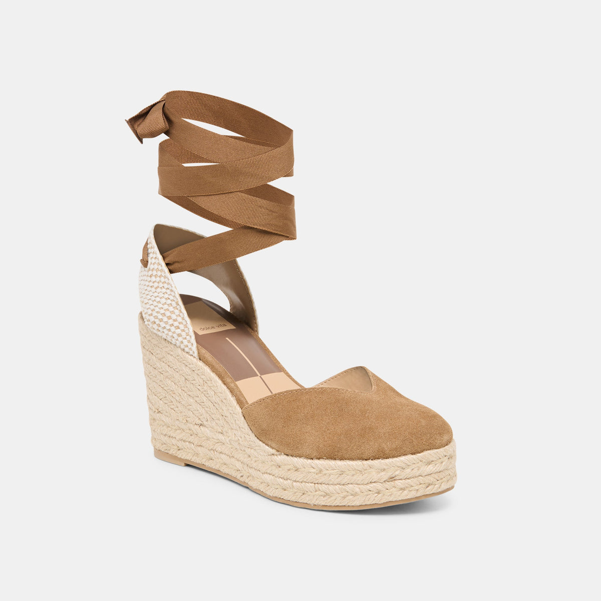 Noura Lt Brown Suede Wedges | Dolce Vita Essential