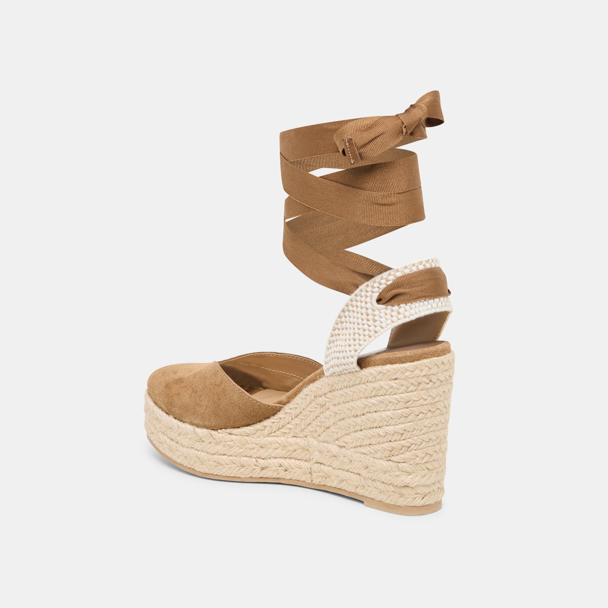 Noura Lt Brown Suede Wedges | Dolce Vita Essential
