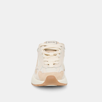 SWAYZY Ivory Multi Suede Platform Slip-on Sneakers | Dolce Vita Signature