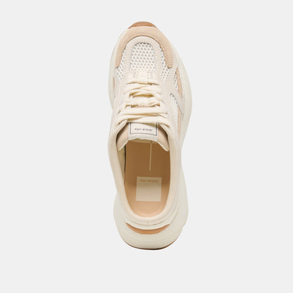 SWAYZY Ivory Multi Suede Platform Slip-on Sneakers | Dolce Vita Signature