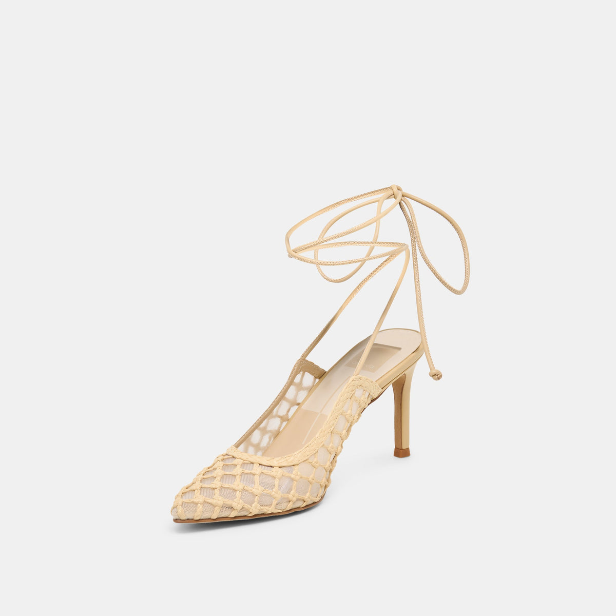 Yael Lt Natural Woven Raffia Heels | Dolce Vita Latest