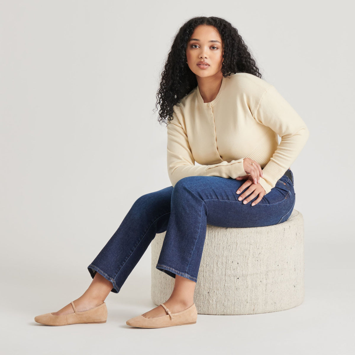 Reyes Bamboo Suede Ballet Flats | Dolce Vita New