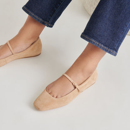 Reyes Bamboo Suede Ballet Flats | Dolce Vita New