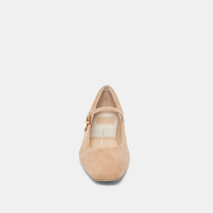 Reyes Bamboo Suede Ballet Flats | Dolce Vita New