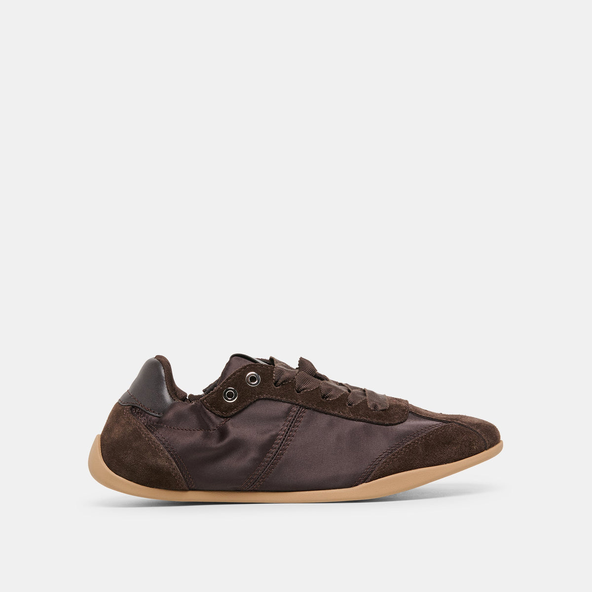 Dakoda Dk Brown Satin Sneakers | Dolce Vita Trending