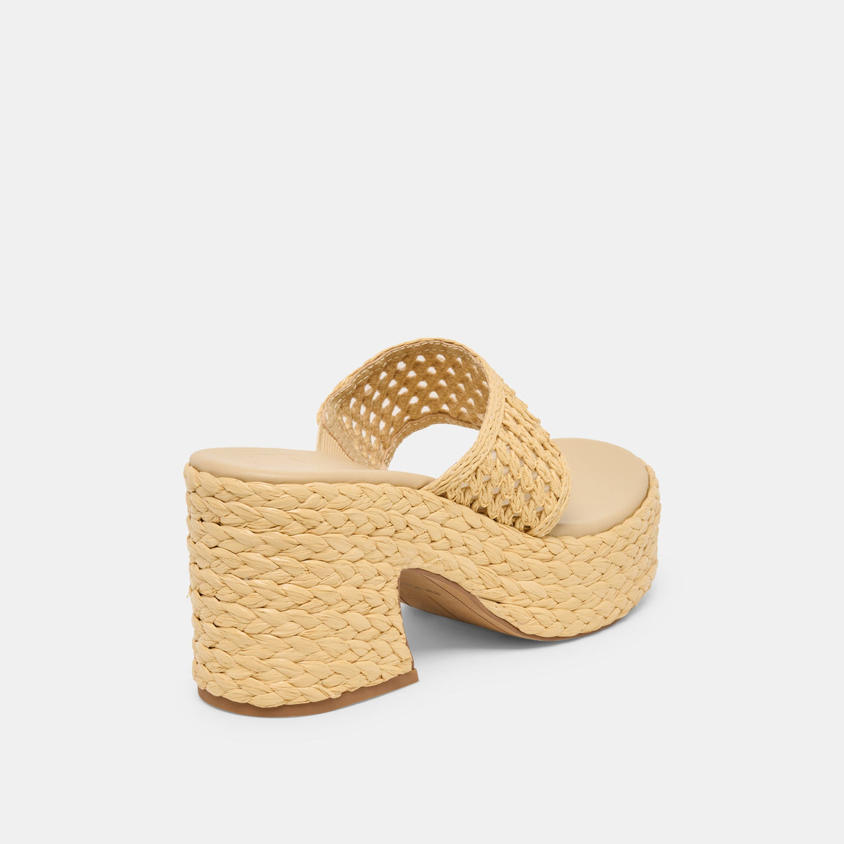 RIPPLE Lt Natural Raffia Platform Thong Block Heel | Dolce Vita Special Offer