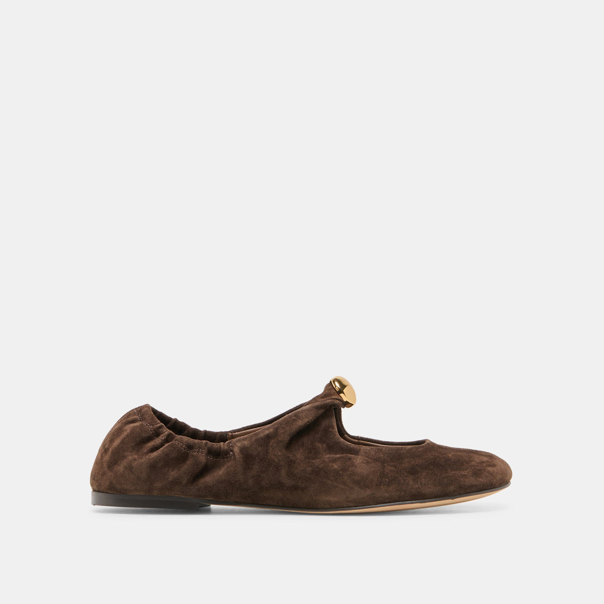 Cornel Dk Brown Suede Flats | Dolce Vita Best Seller