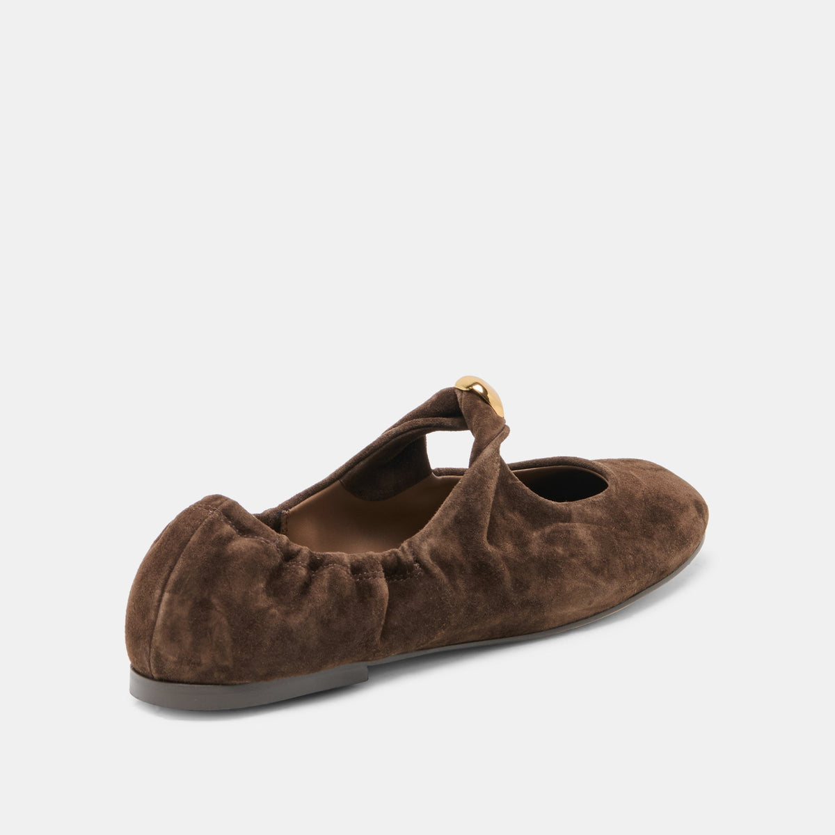 Cornel Dk Brown Suede Flats | Dolce Vita Best Seller