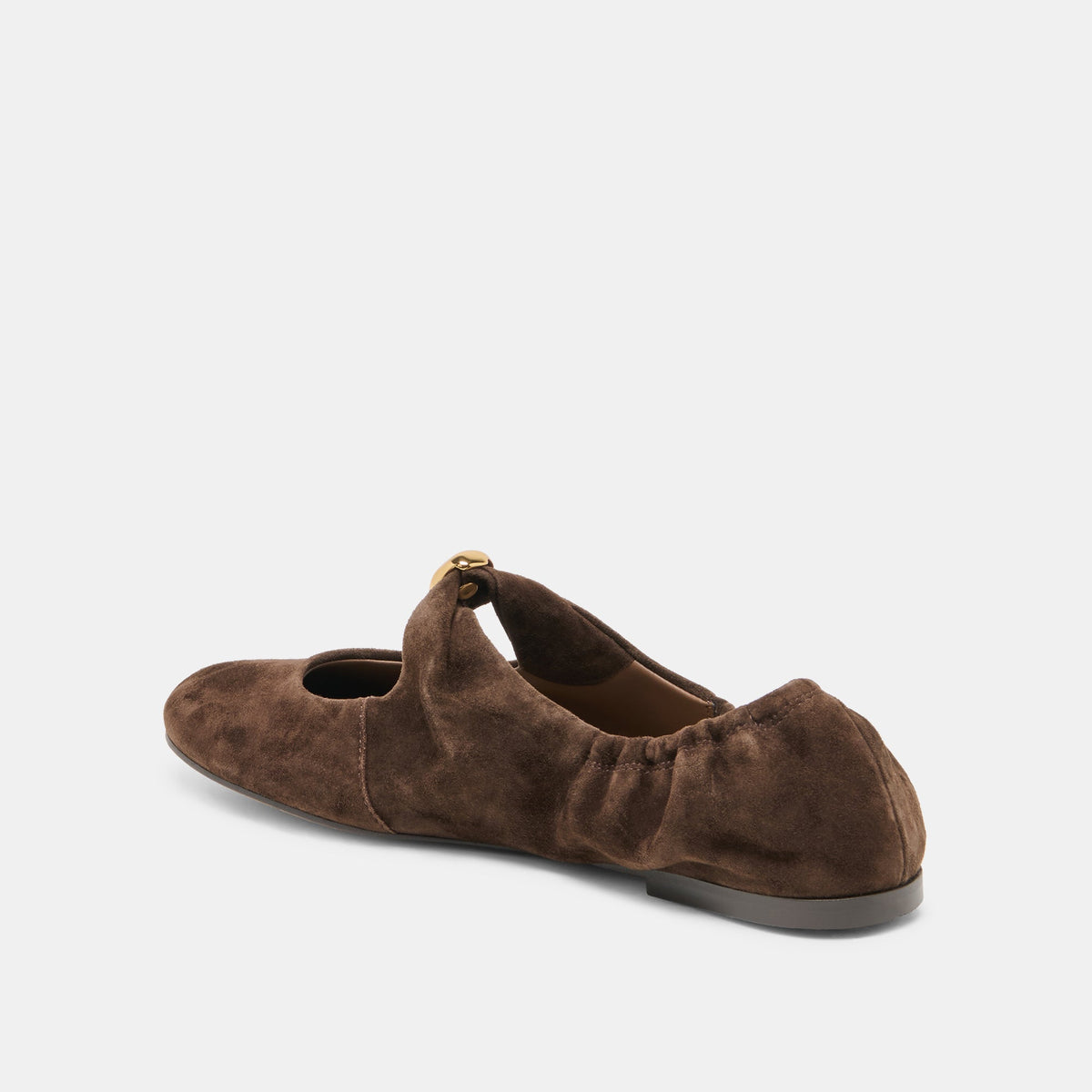 Cornel Dk Brown Suede Flats | Dolce Vita Best Seller