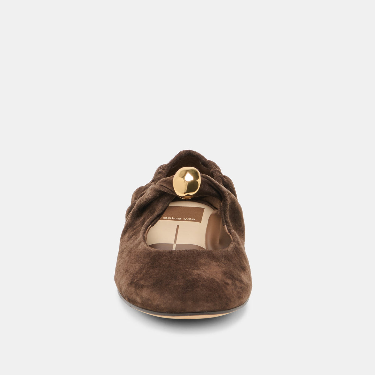 Cornel Dk Brown Suede Flats | Dolce Vita Best Seller