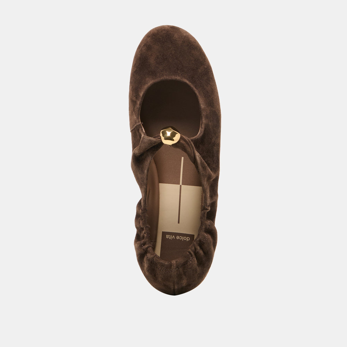 Cornel Dk Brown Suede Flats | Dolce Vita Best Seller