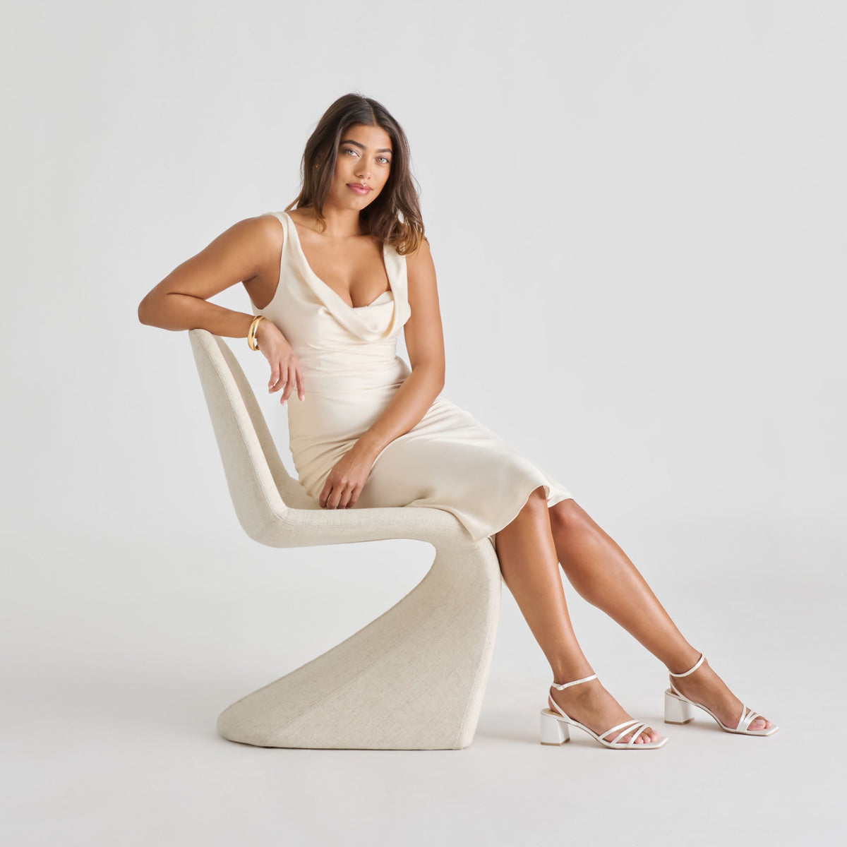 Ysabel True White Satin Heels | Dolce Vita Recommended