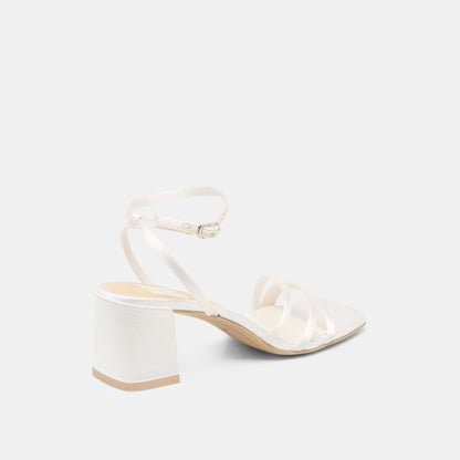 Ysabel True White Satin Heels | Dolce Vita Recommended