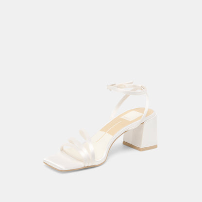 Ysabel True White Satin Heels | Dolce Vita Recommended