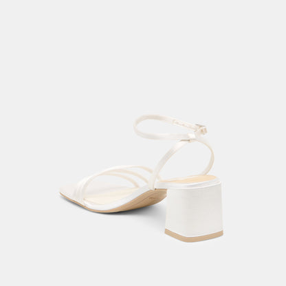 Ysabel True White Satin Heels | Dolce Vita Recommended