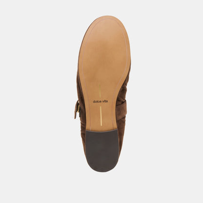 Caely Dk Brown Suede Ballet Flats | Dolce Vita Everyday