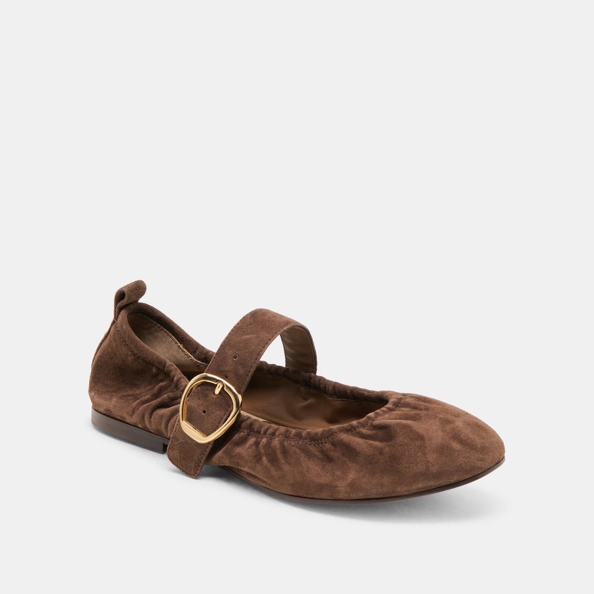 Caely Dk Brown Suede Ballet Flats | Dolce Vita Everyday