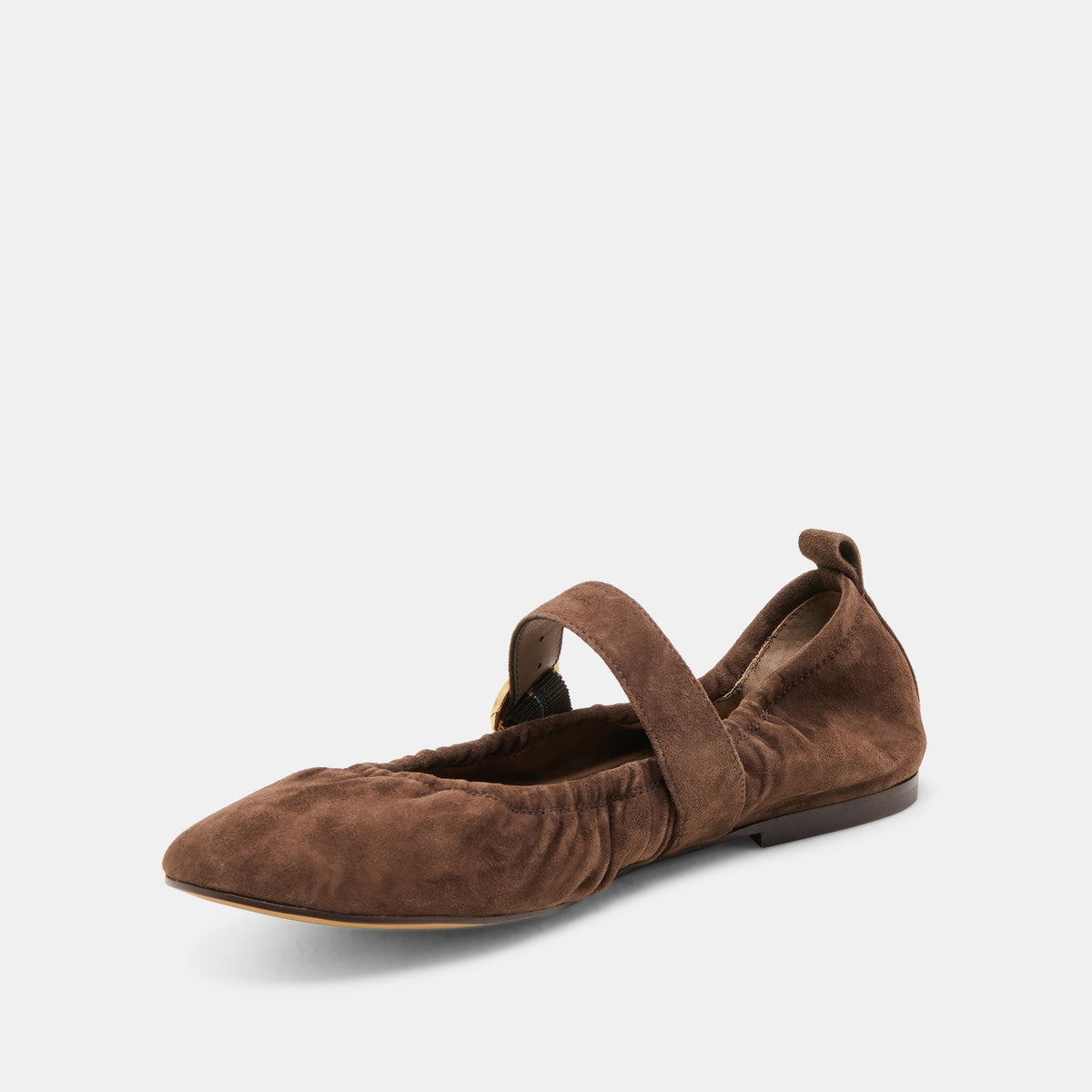 Caely Dk Brown Suede Ballet Flats | Dolce Vita Everyday