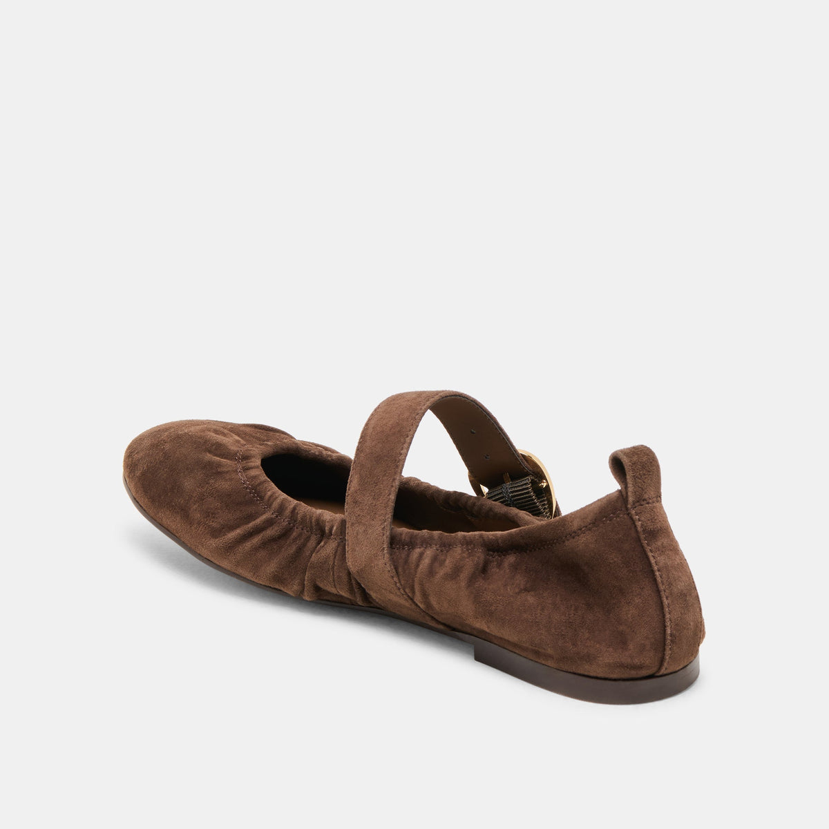 Caely Dk Brown Suede Ballet Flats | Dolce Vita Everyday