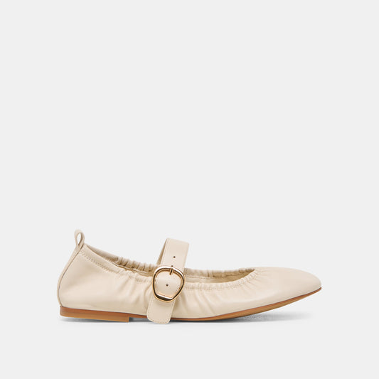 Caely Bone Leather Ballet Flats | Dolce Vita New