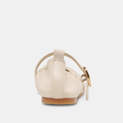 Caely Bone Leather Ballet Flats | Dolce Vita New
