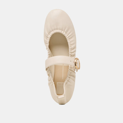 Caely Bone Leather Ballet Flats | Dolce Vita New