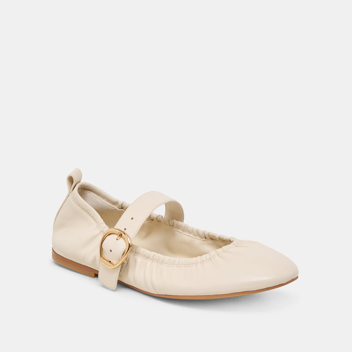 Caely Bone Leather Ballet Flats | Dolce Vita New