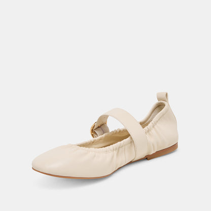 Caely Bone Leather Ballet Flats | Dolce Vita New