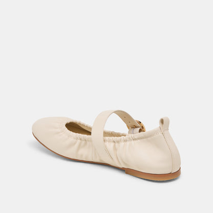 Caely Bone Leather Ballet Flats | Dolce Vita New